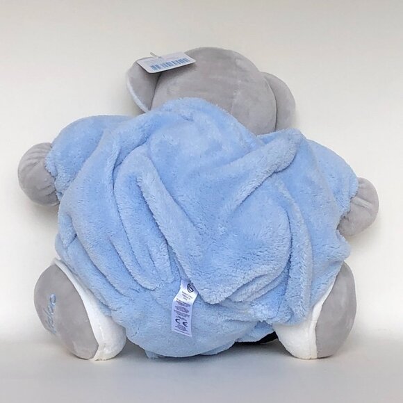 Kaloo Brand New Bear Blue-Medium Chubby  Plush Stuffed Animal - Picture 9 of 12